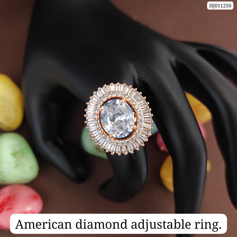 classy designer stylish adjustable diamond ring - RICH LOOK - 3356909