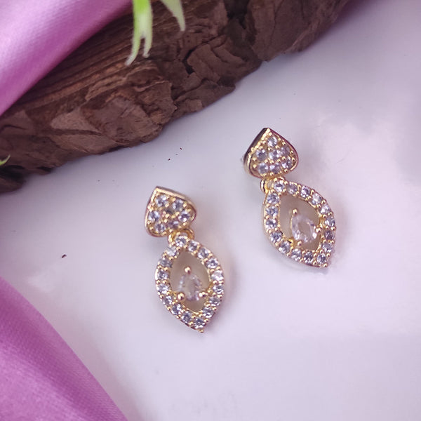 Raj Creations Gold Plated Austrian Stone  Earrings