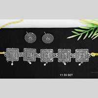 Mahavir Oxidised Plated Necklace Set
