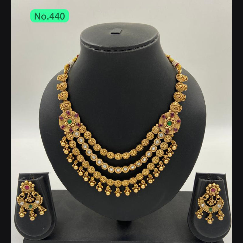 The Jangid Arts Gold Plated Necklace Set