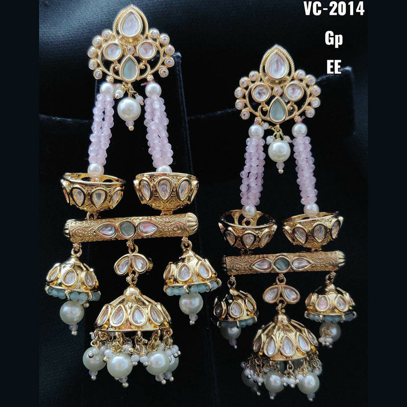 Vivah Creation Kundan Stone Dangler Earrings