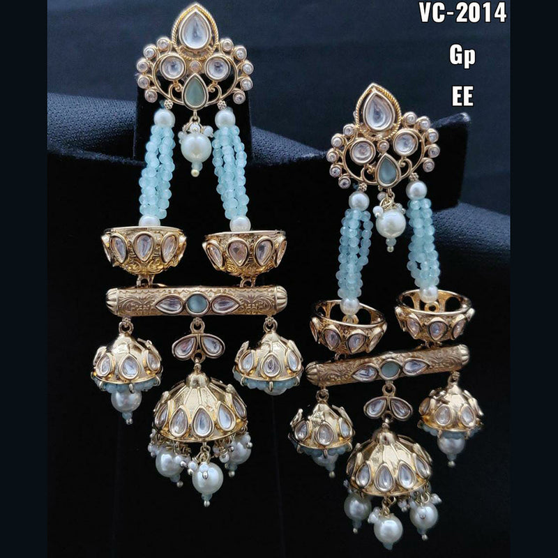 Vivah Creation Kundan Stone Dangler Earrings