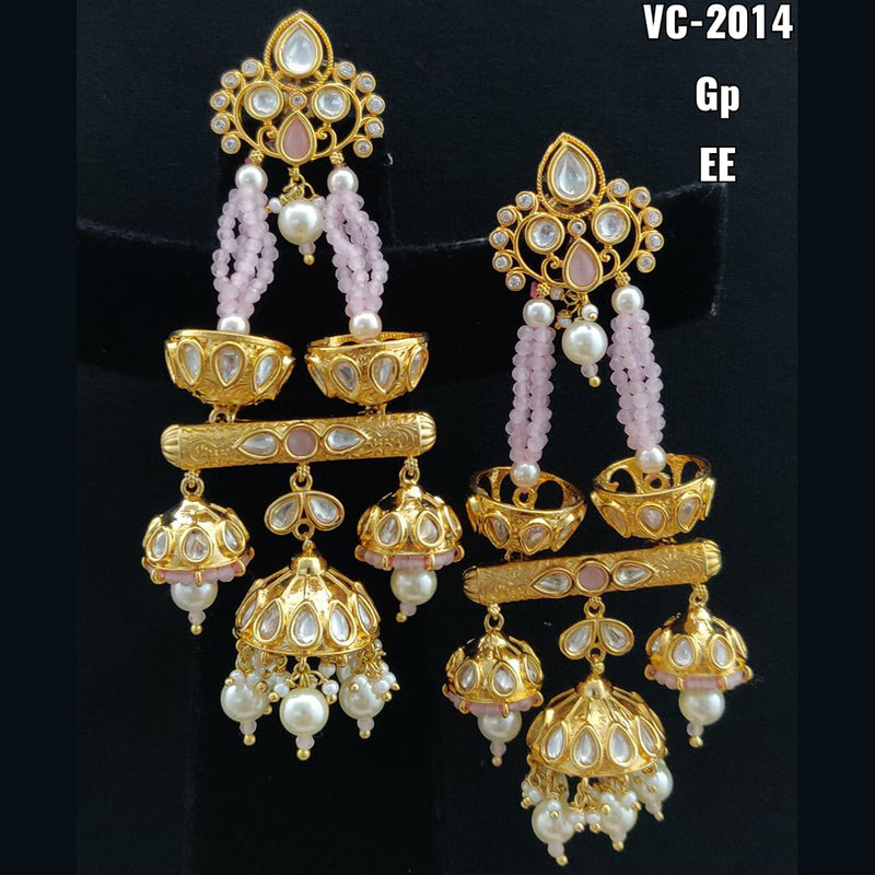 Vivah Creation Kundan Stone Dangler Earrings