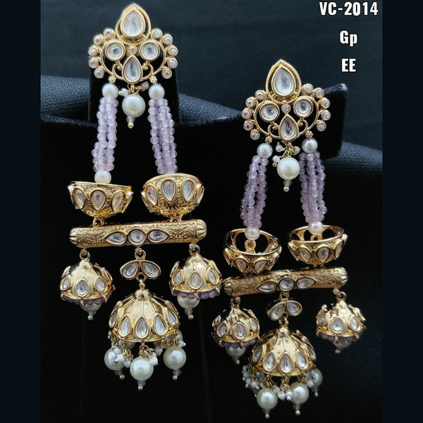 Vivah Creation Kundan Stone Dangler Earrings