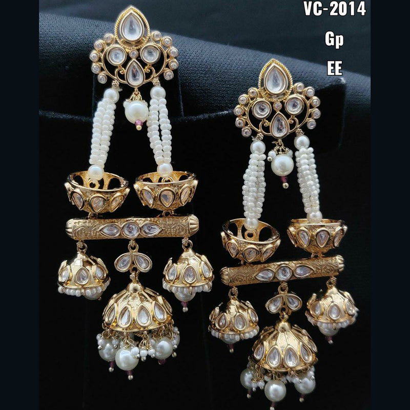 Vivah Creation Kundan Stone Dangler Earrings