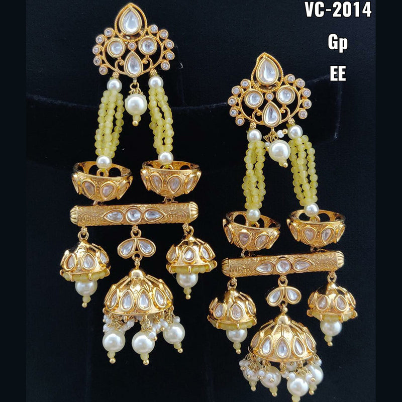 Vivah Creation Kundan Stone Dangler Earrings