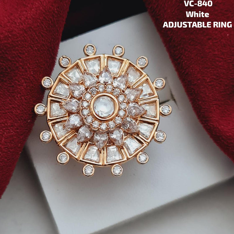 KALISTA JEWELS Round Natural Diamond 18kt Rose Gold Ring, Weight: 15.30,  Size: 7-31 at best price in Surat