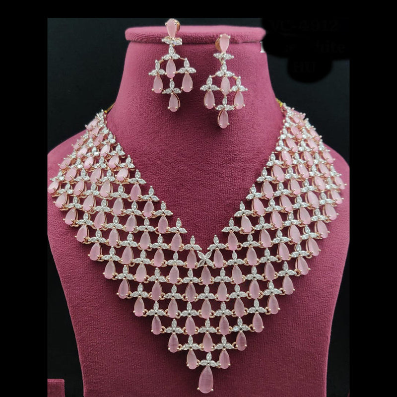 Vivah Creations American Diamond Necklace Set