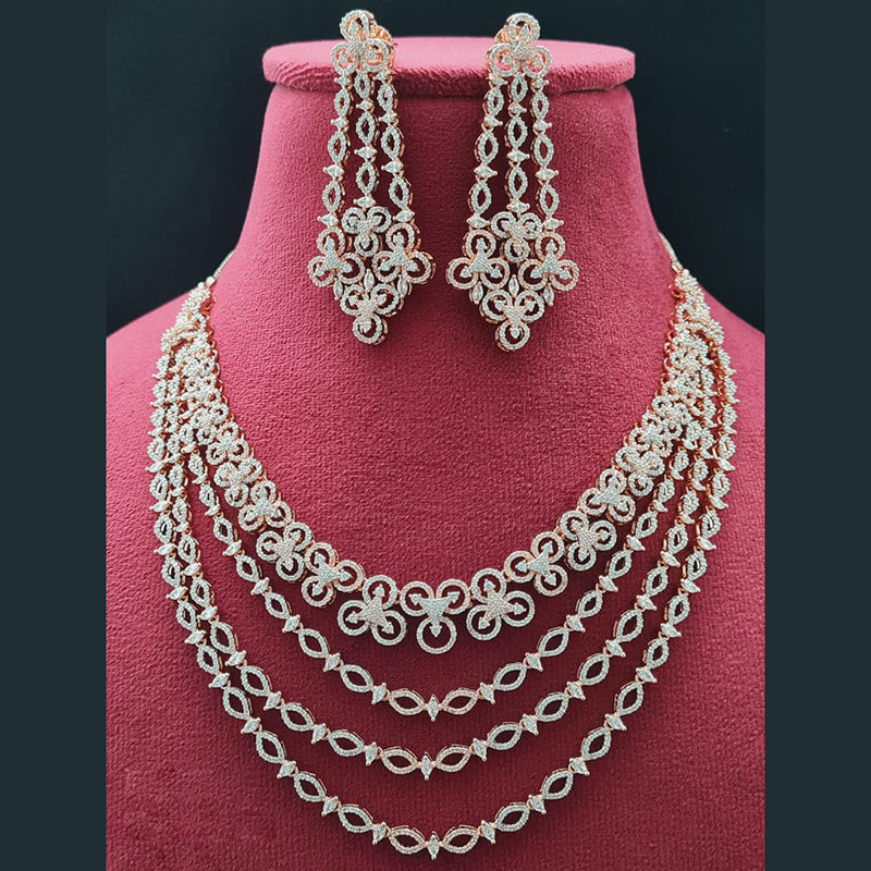 Vivah Creations American Diamond Necklace Set