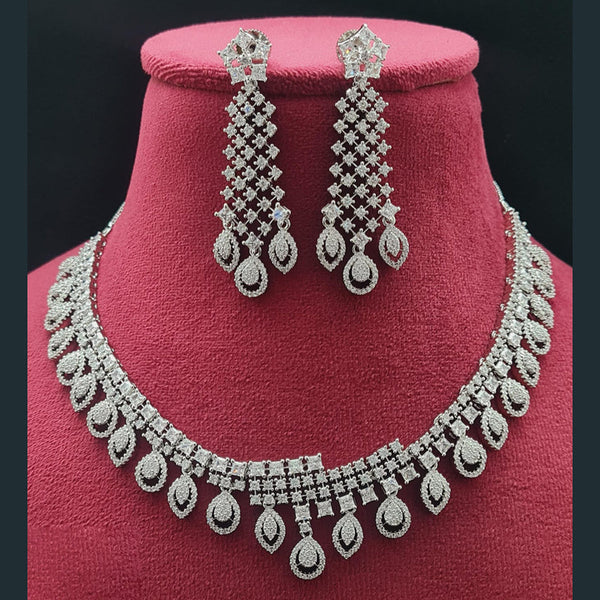 Vivah Creations American Diamond Necklace Set