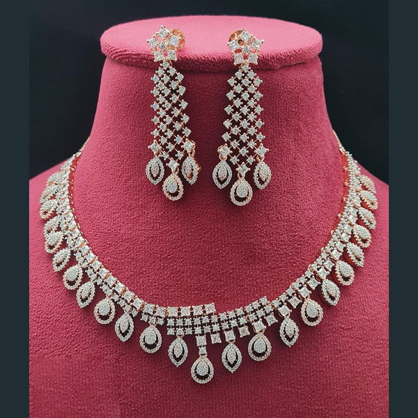 Vivah Creations American Diamond Necklace Set