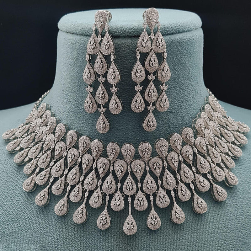 Vivah Creations American Diamond Necklace Set