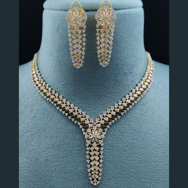 Vivah Creations American Diamond Necklace Set