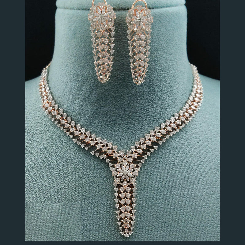 Vivah Creations American Diamond Necklace Set