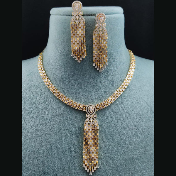 Vivah Creations American Diamond Necklace Set