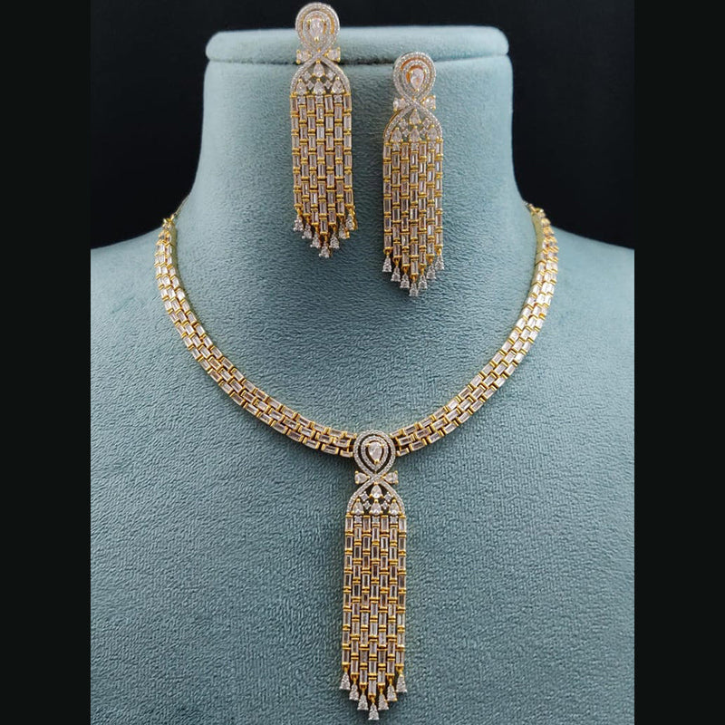 Vivah Creations American Diamond Necklace Set