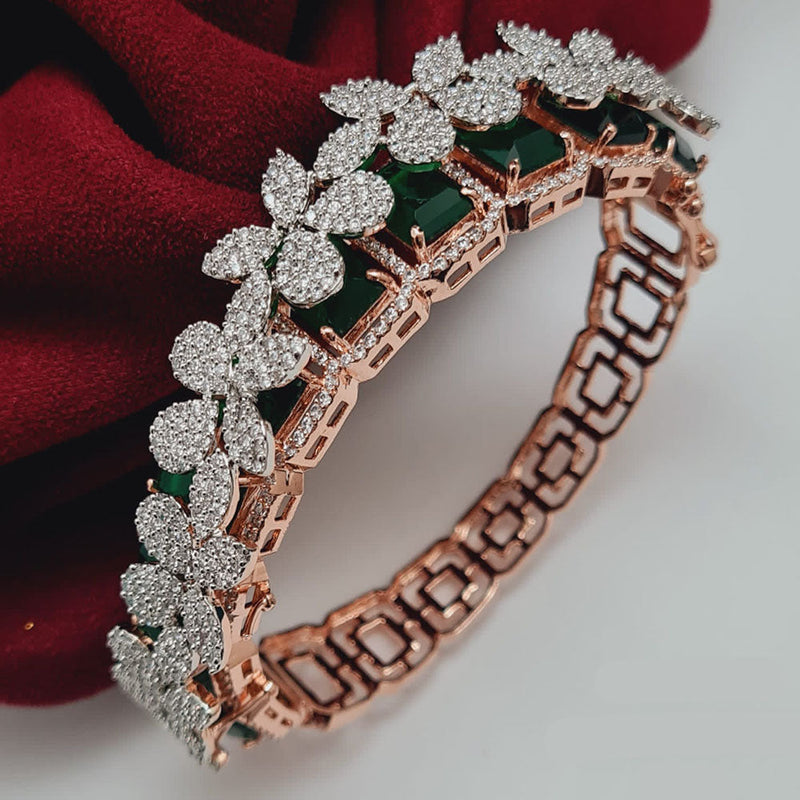 Vivah Creations Rose Gold Plated American Diamond  Bracelet