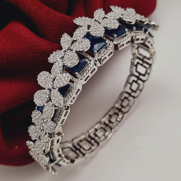 Vivah Creations Silver Plated American Diamond  Bracelet