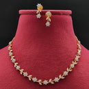 Vivah Creations Gold Plated Austrian Stone Necklace Set