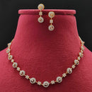 Vivah Creations Gold Plated Austrian Stone Necklace Set