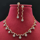Vivah Creations Gold Plated Austrian Stone Necklace Set