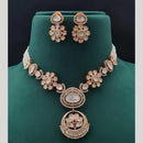 Vivah Creations Gold Plated Polki Kundan And Pearl Necklace Set