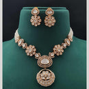 Vivah Creations Gold Plated Polki Kundan And Pearl Necklace Set