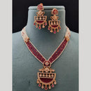 Vivah Creations Gold Plated Polki Kundan And Pearl Necklace Set
