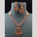 Vivah Creations Gold Plated Polki Kundan And Pearl Necklace Set