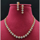 Vivah Creations 2 Tone Plated Austrian Necklace Set