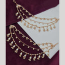 Vivah Creation Polki Kundan And Pearl Kan chain