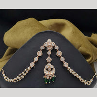 Vivah Creation Polki Kundan And Pearl Damini Maang Tikka