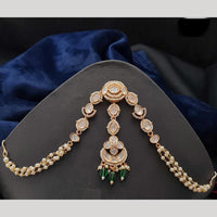 Vivah Creation Polki Kundan And Pearl Damini Maang Tikka