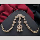 Vivah Creation Polki Kundan And Pearl Damini Maang Tikka