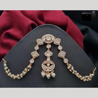 Vivah Creation Polki Kundan And Pearl Damini Maang Tikka
