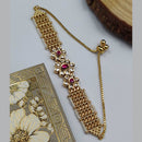 Vivah Creations Gold Plated Pota Stone Adjustable Bracelet