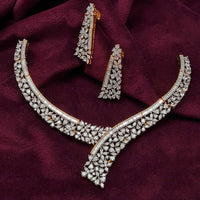Vivah Creations Premium American Diamond Designer Necklace Set
