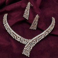 Vivah Creations Premium American Diamond Designer Necklace Set