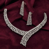 Vivah Creations Premium American Diamond Designer Necklace Set