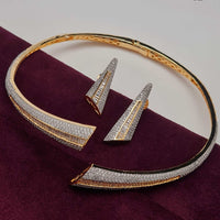 Vivah Creations Premium American Diamond Designer Necklace Set