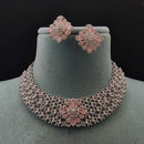 Vivah Creations Premium American Diamond Designer Choker Necklace Set