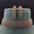 Vivah Creations Premium American Diamond Designer Choker Necklace Set