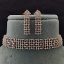 Vivah Creations Premium American Diamond Designer Choker Necklace Set