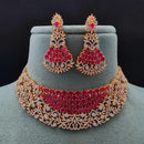 Vivah Creations Premium American Diamond Designer Choker Necklace Set