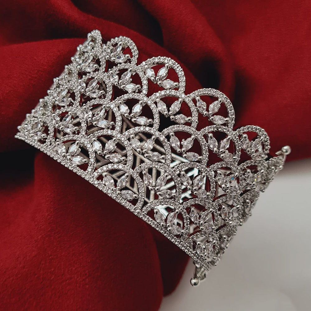 Vivha Creations Luxury American Diamond Designer Openable Bracelet