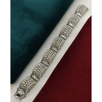 Vivha Creations Luxury American Diamond Designer Openable Bracelet