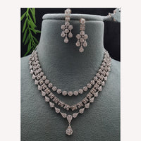 Vivah Creations Premium American Diamond Designer Necklace Set