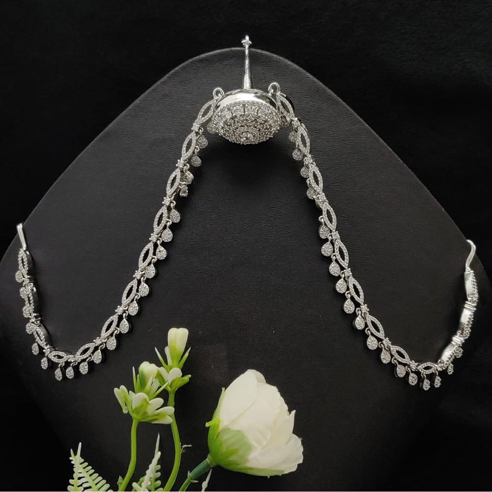 Vivah Creations Graceful American Daimond Damini Maangtikka