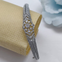 Vivha Creations Luxury American Diamond Designer Openable Bracelet