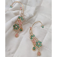 Vivah Creations Glamorous Stylish American Diamond Ear Cuff Earrings